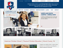 Tablet Screenshot of americanchristianschool.org